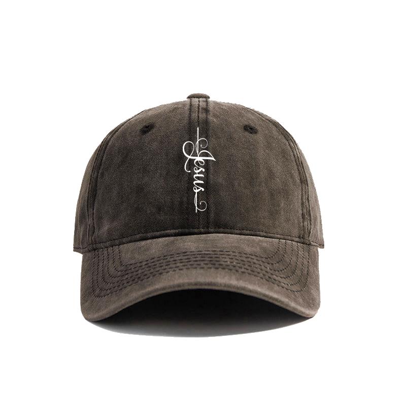 Jesus Cross Baseball Cap Summer Jesus Christ On The Cross God Distressed Dad Hats Men Outdoor Adjustable Cotton Caps MZ004