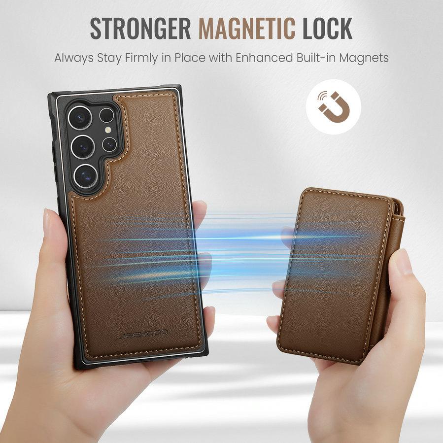 CaseMe for Samsung S25 Edge S24 FE A16 A15 A55 A53 Leather Phone Case RFID Wallet Detach Card Cover for Samsung S25 ultra Case