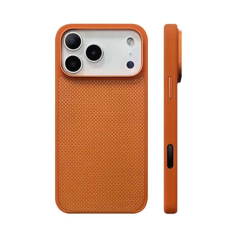 Applicable To Apple 17ProMax Aramid Fiber Magnetic Suction 17Pro Naked Feeling 17 Soft Edge Mobile Phone Case