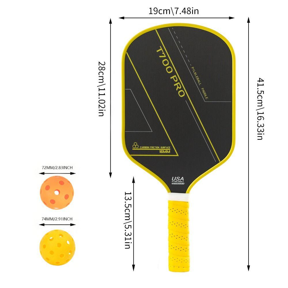 Carbon Fiber Pickleball Paddles T700 PRO Professional Game Supplies Pickleball Rackets  for Kids