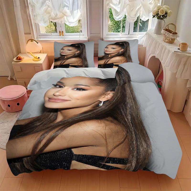 3Pcs Ariana Grande'S High Ponytail Bedding Sets For All Sizes New 3D Printed Bed Cover Comforter Duvet Cover Pillowcase Bedroom Decoration