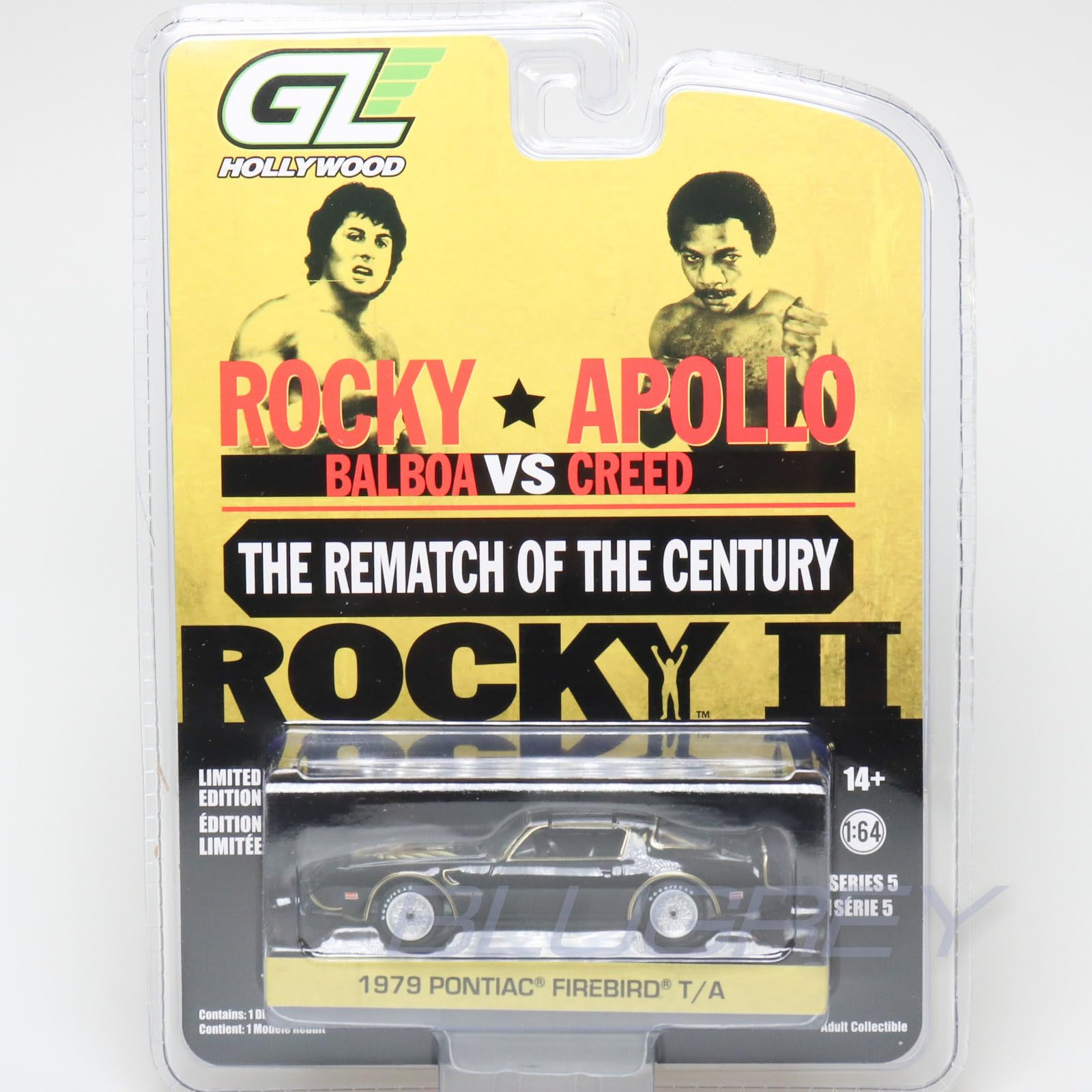 ЗЕЛЕНЫЙ СВЕТ 1:64 HOLLYWOOD  РОККИ II  1979 PONTIAC FIREBIRD T/A Greenlight 1:64 Голливуд «Рокки II» 1979 Pontiac Firebird Trans Am