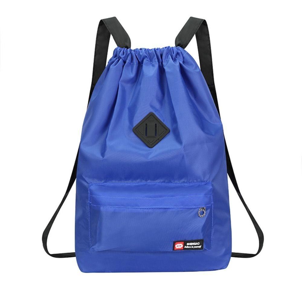 High Quality Nylon Drawstring Backpack Drawstring 5 Colors Versatile Backpack Large Capacity Washable Computer Bag Women Men