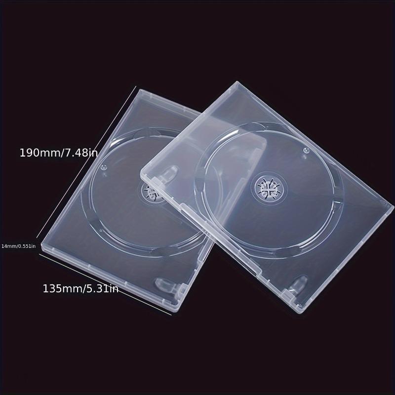 12pcs CD/DVD Storage Boxes for PS4 Game Card Case Resistant Transparent 14mm Single/Double Disc Holder Portable and Protective