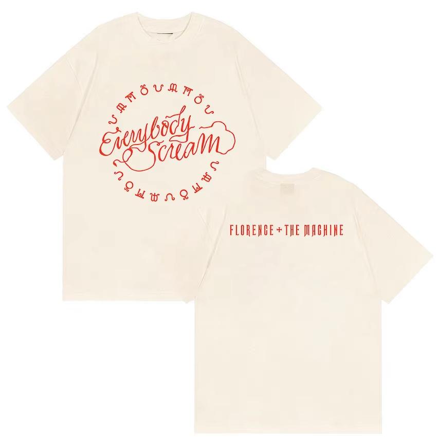 

Florence The Machine Tour 2026 Print T Shirts Unisex Women Summer High Quality Fashion Tshirt Retro ONeck pure Cotton Tshirt 2XL