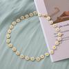 Daisy Flower Bracelet Earring Clavicle Chain for Women Girls Handmade Neck Chain