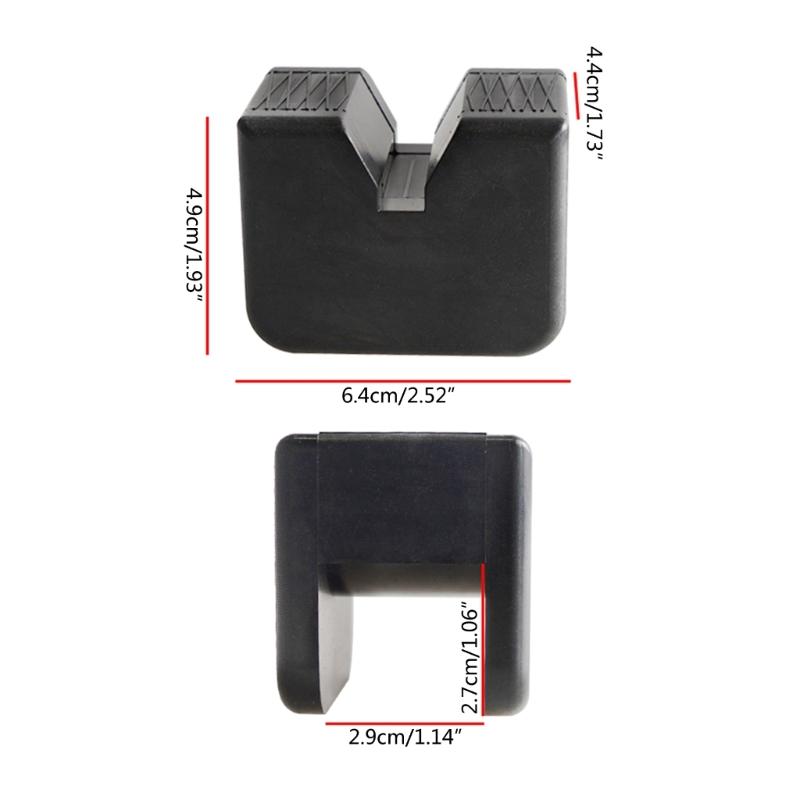Rubber Slotted Jack Stand Pads Pinch Weld- Jack Adapter Car Lift Pinch Block Easy Installs Suitable for 2 to 3 Tons Jack