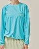VIKINI VENDER Diagonal Stripe Loose Fit Rash Guard - Mint