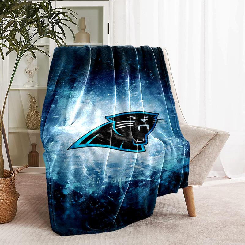 1pc Blanket - Carolina Panthers Print Design, Lightweight Blanket for Sofa, Bed- Soft &Warm, Gift for All Seasons