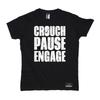 Crouch Pause Engage T-SHIRT Rugby Rugga Team Fashion Tee Funny Birthday Gift