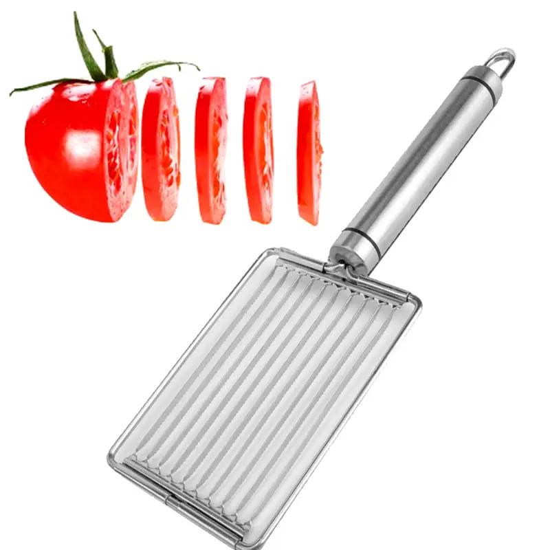 Cortador de Acero Inoxidable para Cebolla Tomate Carne para el Almuerzo Cortador de Huevos con Forma de Flor Cortador de Fruta Utensilios de Cocina
