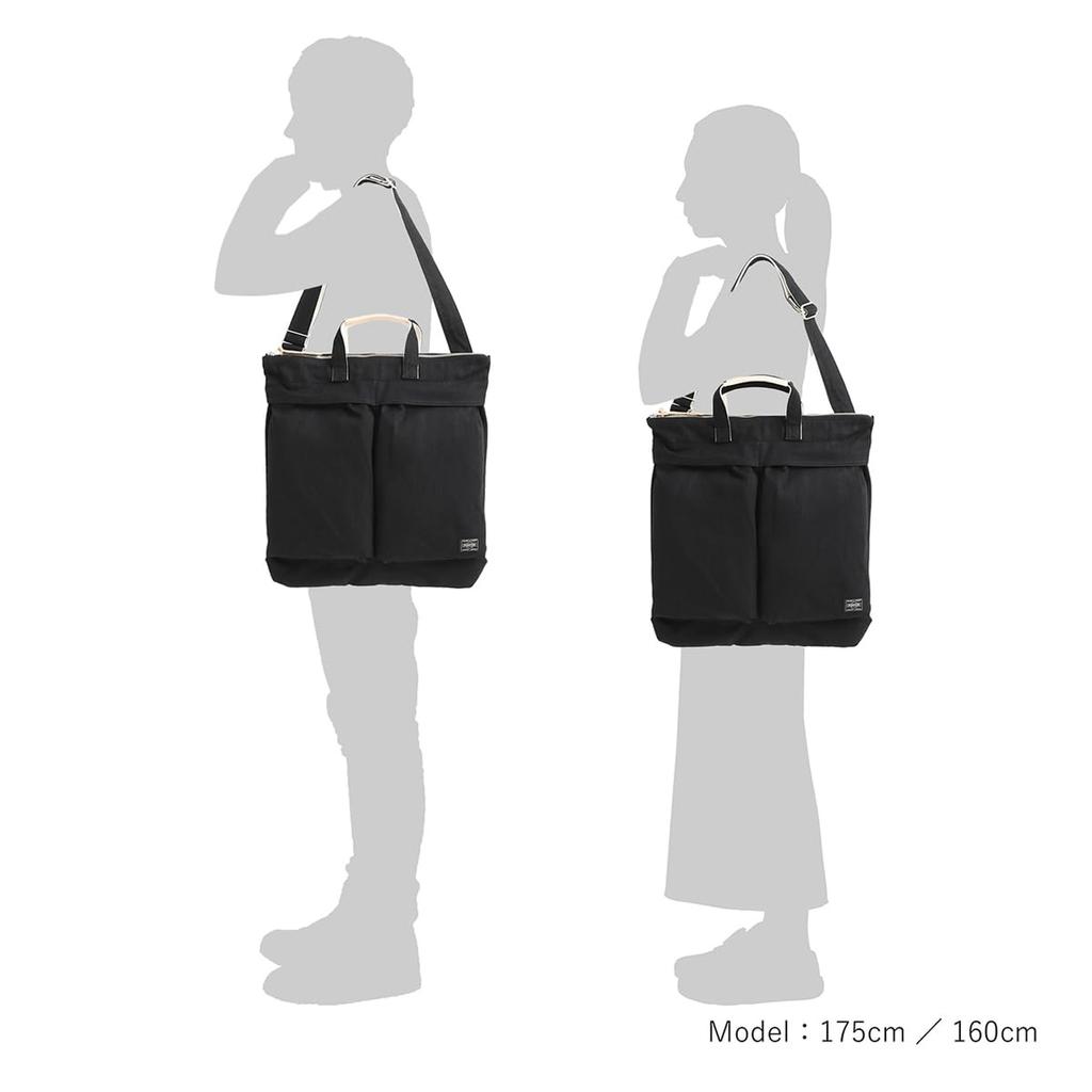 Noir Helmet Bag NOIR Yoshida Black [Porter] 2-Way 895-15156 & Co. [10]
