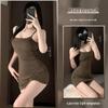 Xianyi Pure Desire Lace Splice Sexy Bodycon Sling Dress - Solid Color Sleepwear 689