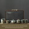 Jialang Ge Kiln Hand-Painted Ceramic Kung Fu Tea Set