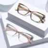 TR90 Anti Blue Light Reading Glasses for Women Spring Hinge Fashion Gradient Eyeglasses Lightweight Elegant Cat Eye Eyewear