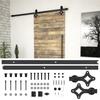 VidaXL Sliding Door Hardware Kit, Sliding Door System, Barn Sliding Door Rail Kit, 145260