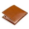 ABIES Left-Handed Tochigi Leather Bi-Fold Wallet (Brown) - Made In Japan