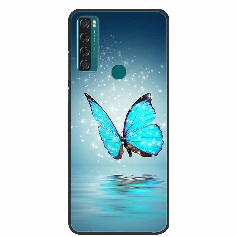 Case For TCL 20 SE Luxury Silicone TPU Soft Phone Cover For TCL 20 SE Case T671H 6.82" Funda Animal Capa Cute Shockproof Coque