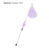 Kitten Wand Comfortable Grip Enhance Emotion Bite Resistant PVC Cats Fishing Pole Feather Toy for Holiday