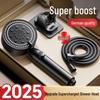 High-Pressure Shower Head with One-Button Water Stop & Filtration