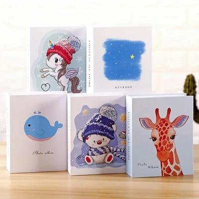 6 Zoll Fotoalbum 100 Taschen Bildaufbewahrung Scrapbooking Aufkleberhülle Cartoon Fotoalbum Buchrahmen für Kinder Geschenk