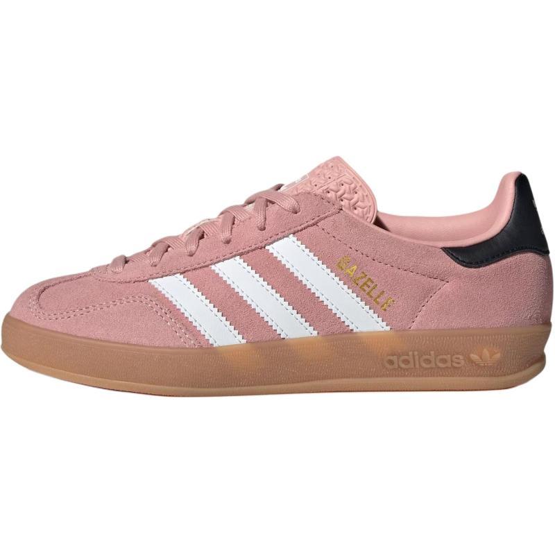 

Adidas Оригинальные GAZELLE INDOOR Износостойкие Низкие Детские Кеды для Скейтбординга Розовые Подростковые Кроссовки JP8763 40