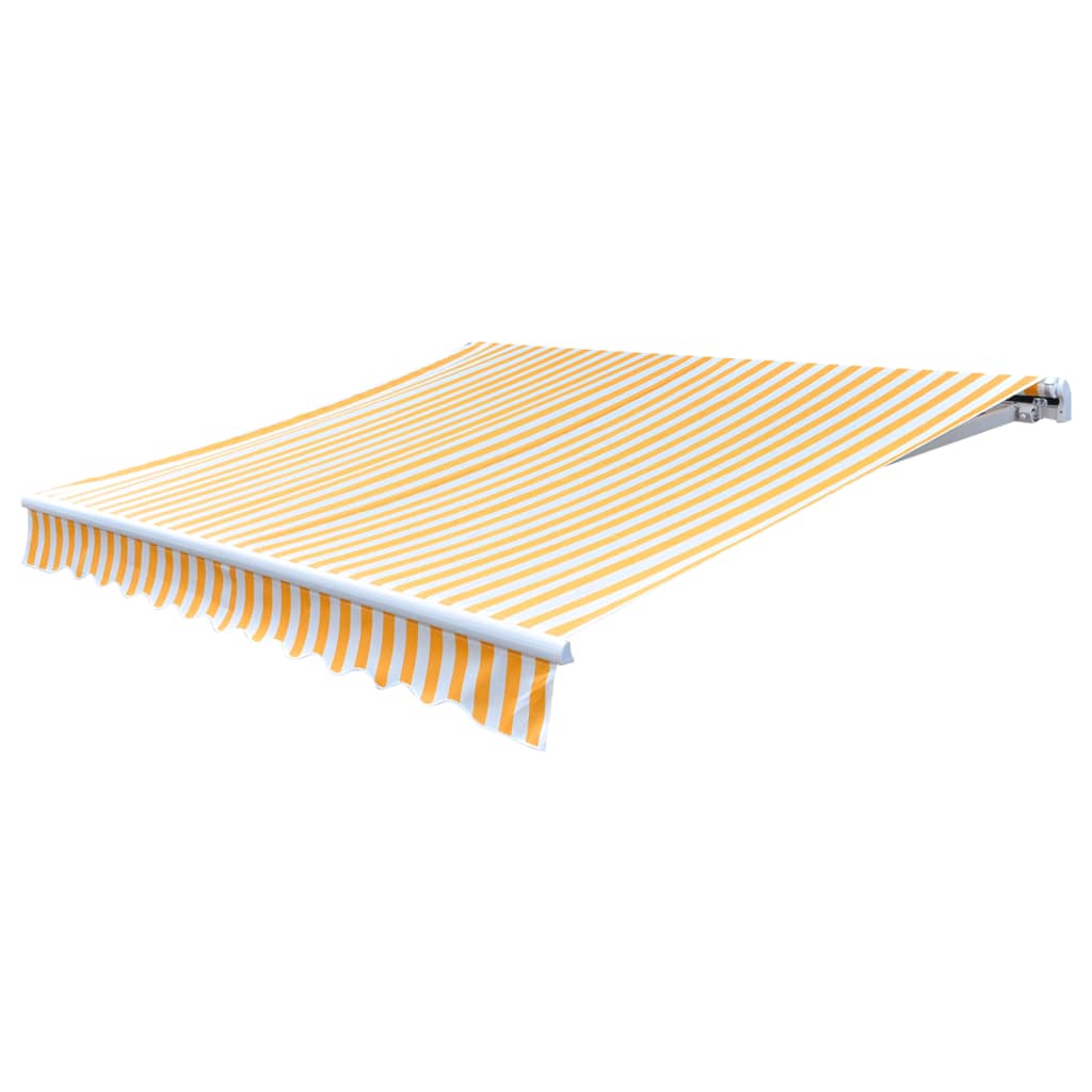 Vidaxl Awning, Sunflower Yellow and White, 3x2.5 M (Frameless)