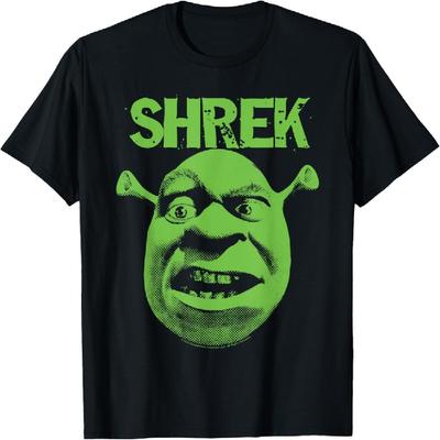 Camiseta con Cara de Cómic Verde Gruñón de Shrek