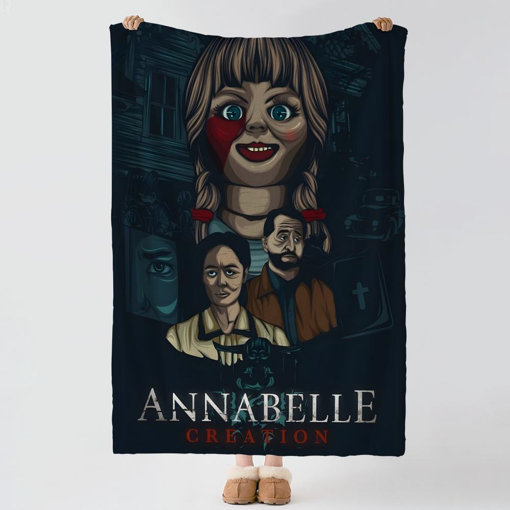 Movie A-Annabelle-E Throw Thick Comfort Flannel Quilt, Multi-scene Use Indoor Outdoor Daily Nap