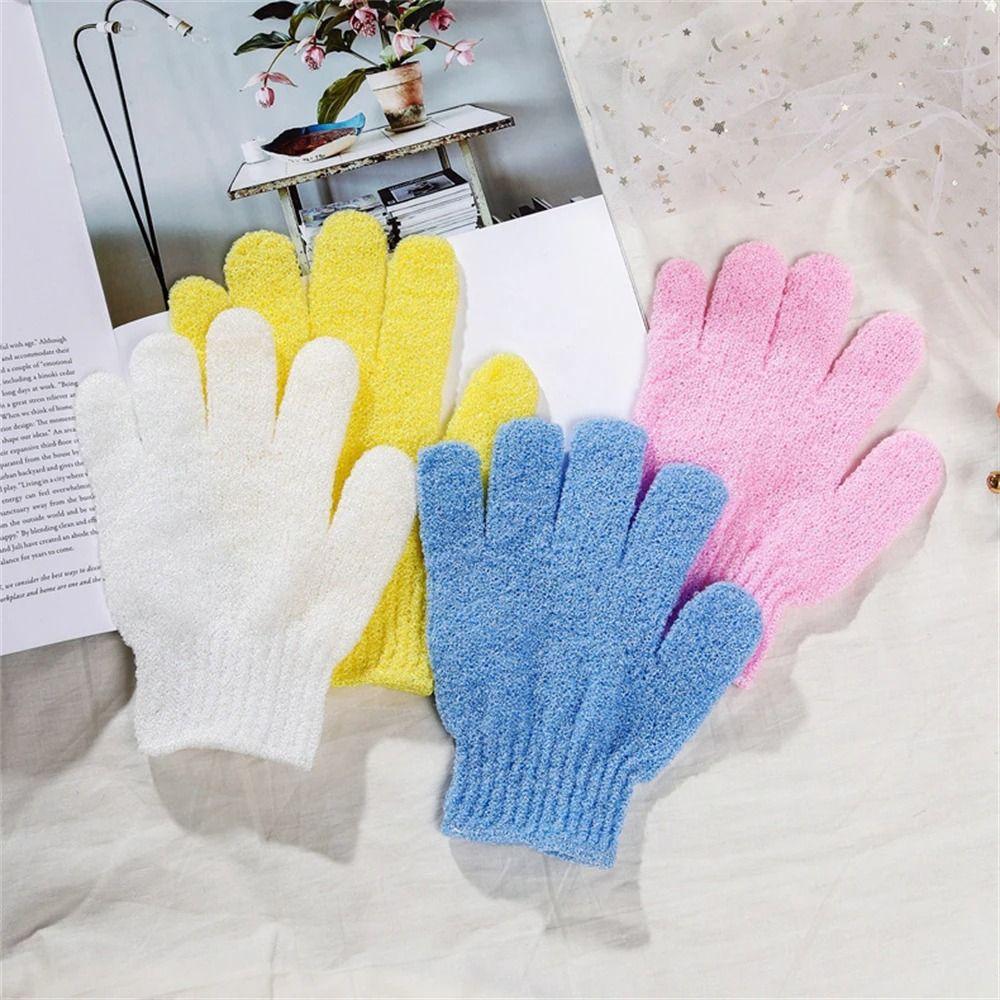 Moisturizing Five Fingers Bath Gloves Massage Sponge Body Back Cleaner  Bathroom Spa Products
