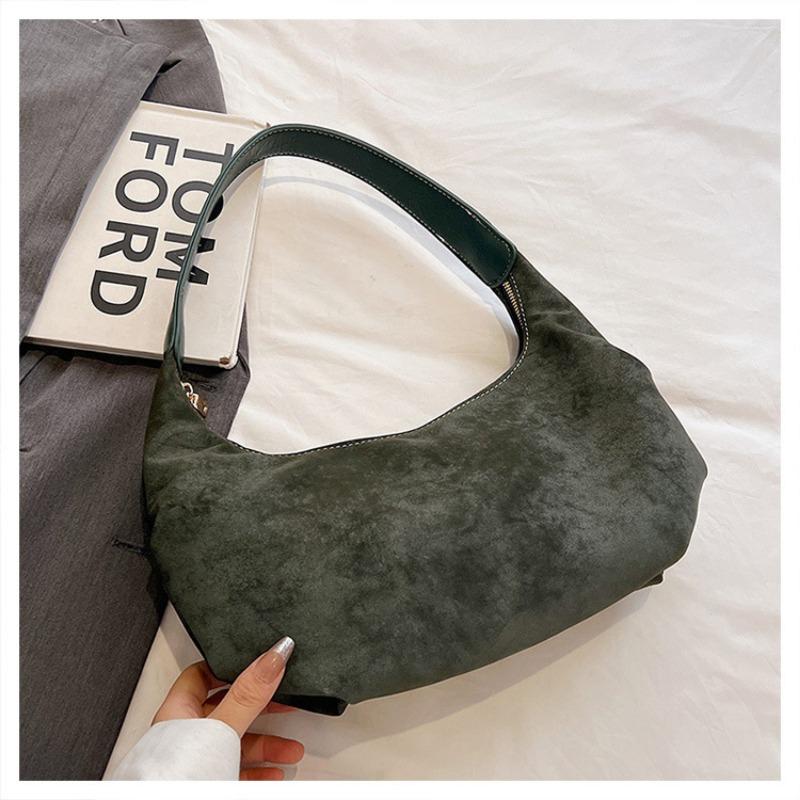 

Модная сумка-пельмень женская сумка новая высококлассная простая сумочка для通勤 простая сумка подмышку зелёный