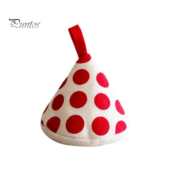 

Теплоизоляционные перчатки, нескользящие кухонные принадлежности, прочные треугольные ручки для кастрюль, термостойкие хлопковые перчатки для духовки с кольцами для подвешивания красный