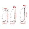10Pcs Wacky Rig Hooks Replacement Sharp Weedless Fishing Hooks Wacky Worm Hooks for Wacky Rigging Worm Lure Rustproof