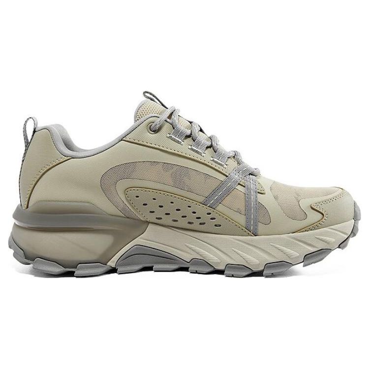 Skechers Casual Max Protect Fabric Leather Durable Low Top Outdoor Functional Shoes Men Shoes Charcoal 237308C-TNCC