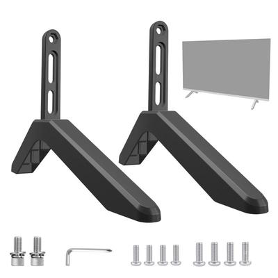 Universeller TV-Großständer aus Aluminiumlegierung für 32 bis 65 Zoll Fernseher, höhenverstellbar, rutschfeste Basis, stoßfest, Wohnzimmerzubehör