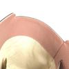 GUCCI 354408 Bicolor Logo swing Bag Tote Bag Shoulder Bag Leather gray/pink