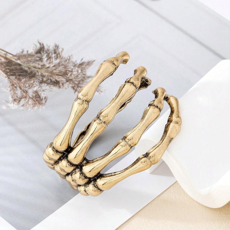 Индивидуально Преувеличенный Дизайн Полый Скелет Руки Открытый Браслет, Способные Готические Хэллоуин Аксессуары для Мужчин и Женщин