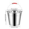 Ice Bucket Stainless Steel with Lid Beverage Tub Easily To Clean Pail Wine for