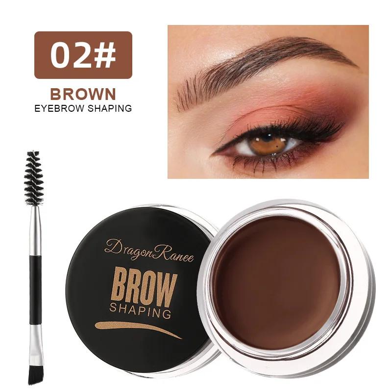 Waterproof Eyebrow Cream with Brush Long-lasting Natural Shape for All Skin Types Perfect Gift for Women