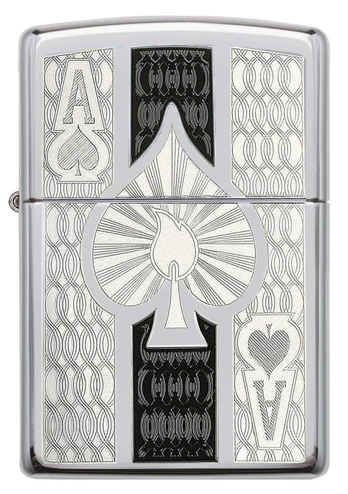 ZIPPO Ace Lighters High Polish Chrome Ace [Used]