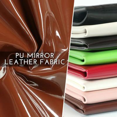100*140cm Shiny Glossy PVC Fabric Soft Vinyl Leather Fabric PU Imitation Leather Fabric For DIY Bag Dress Upholstery Material