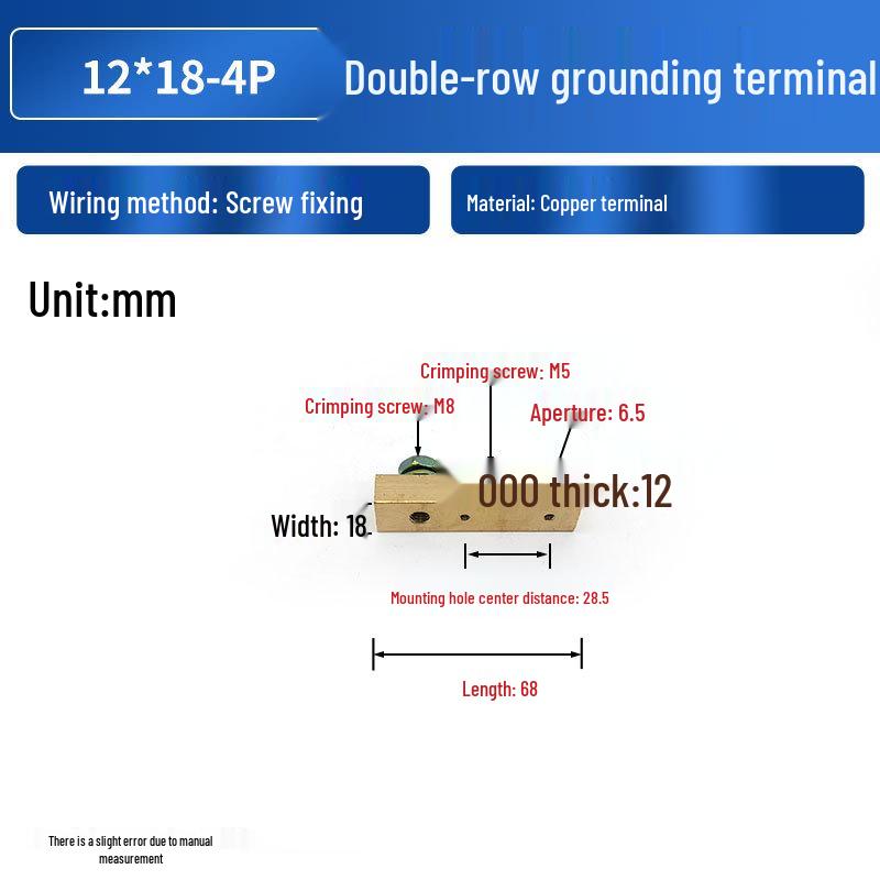 Now: "High-Current Double-Row Brass Terminal with Copper Busbar for Zero Ground Connection"