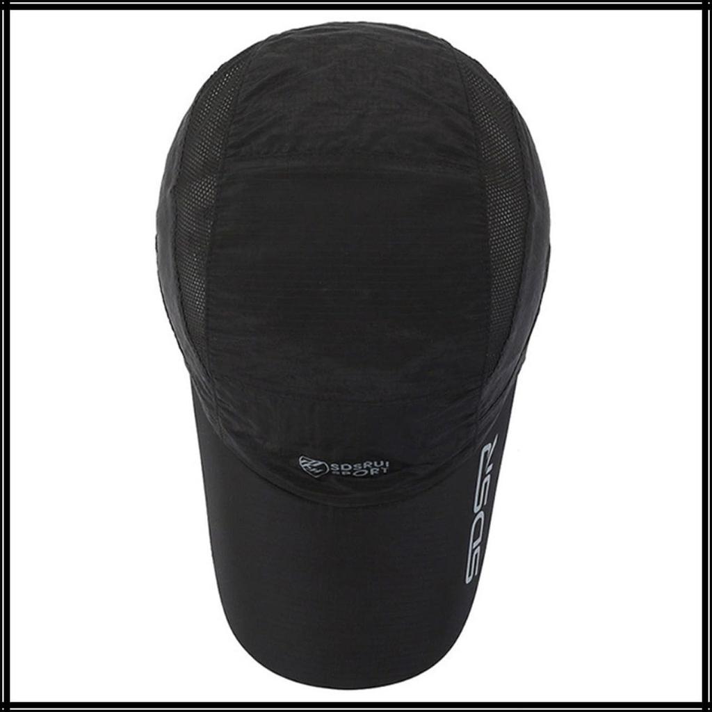 White Fang Hat Cap Cycling Quick Drying Breathable Lightweight Outdoor Sports Men Women CZA395 (Black)