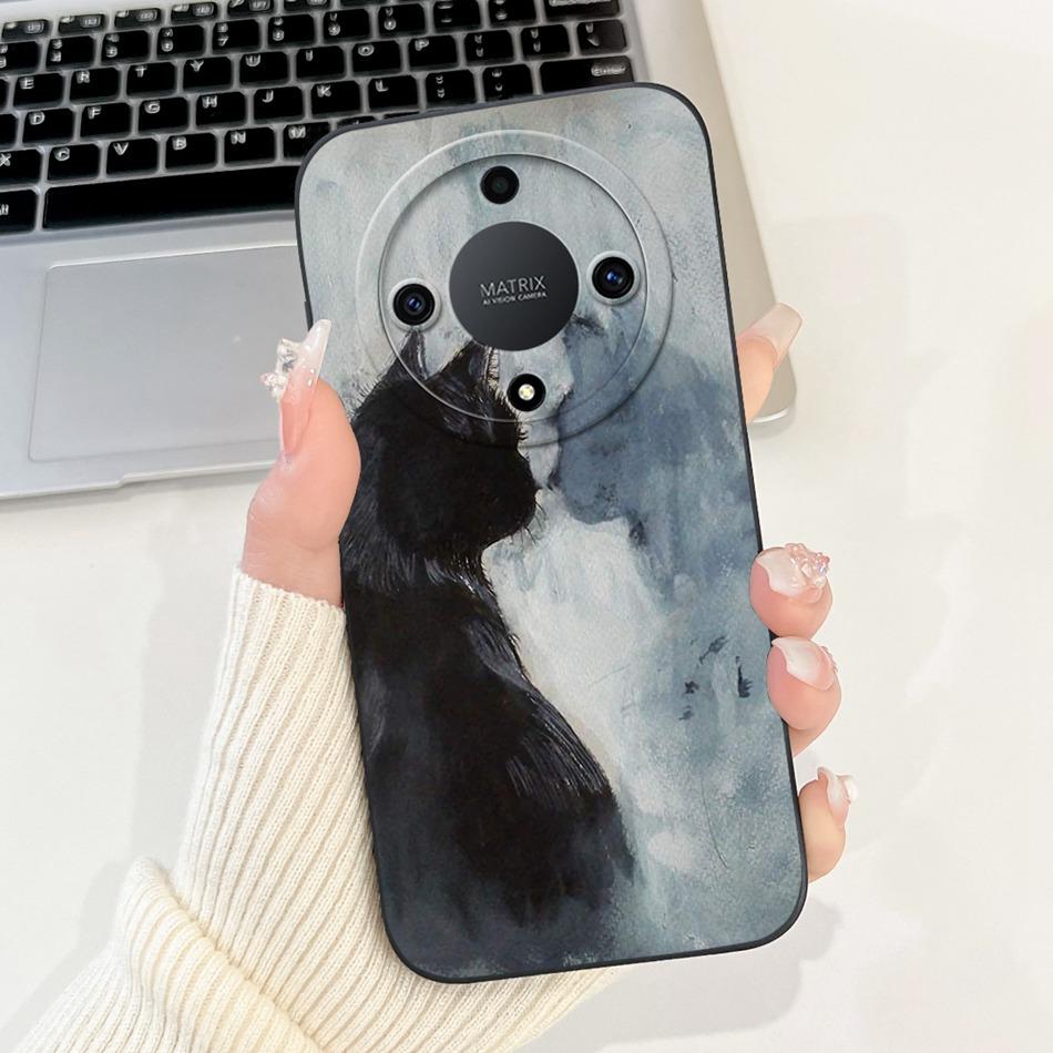 For Honor X9a 5G New Fashion Dusk Beach Painting Case For HonorX9a X 9A 5G RMO-NX1 Lens Protective Soft Silicone Phone Cases