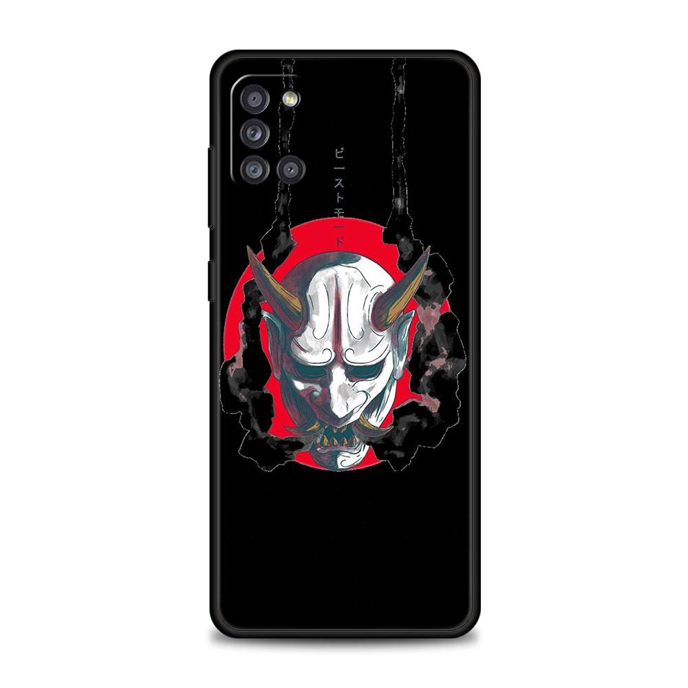 

Чехол для телефона Samsung Galaxy A12 A52 A51 A32 A21s A71 A31 A32 A02s A72 A41 A22, чехол Celular Funda Samurai Japan Ghost Art Samsung A73 5G