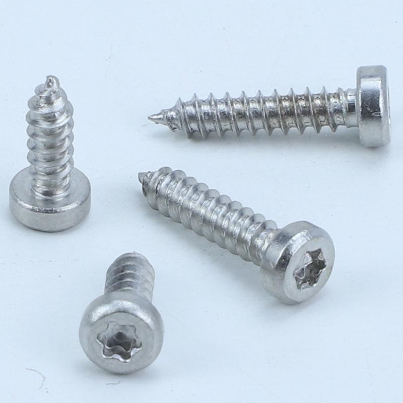 201 Stainless Steel Torx Thin-Head Self-Tapping Screw, Cylindrical Cuphead, M3/M4/M5/M6