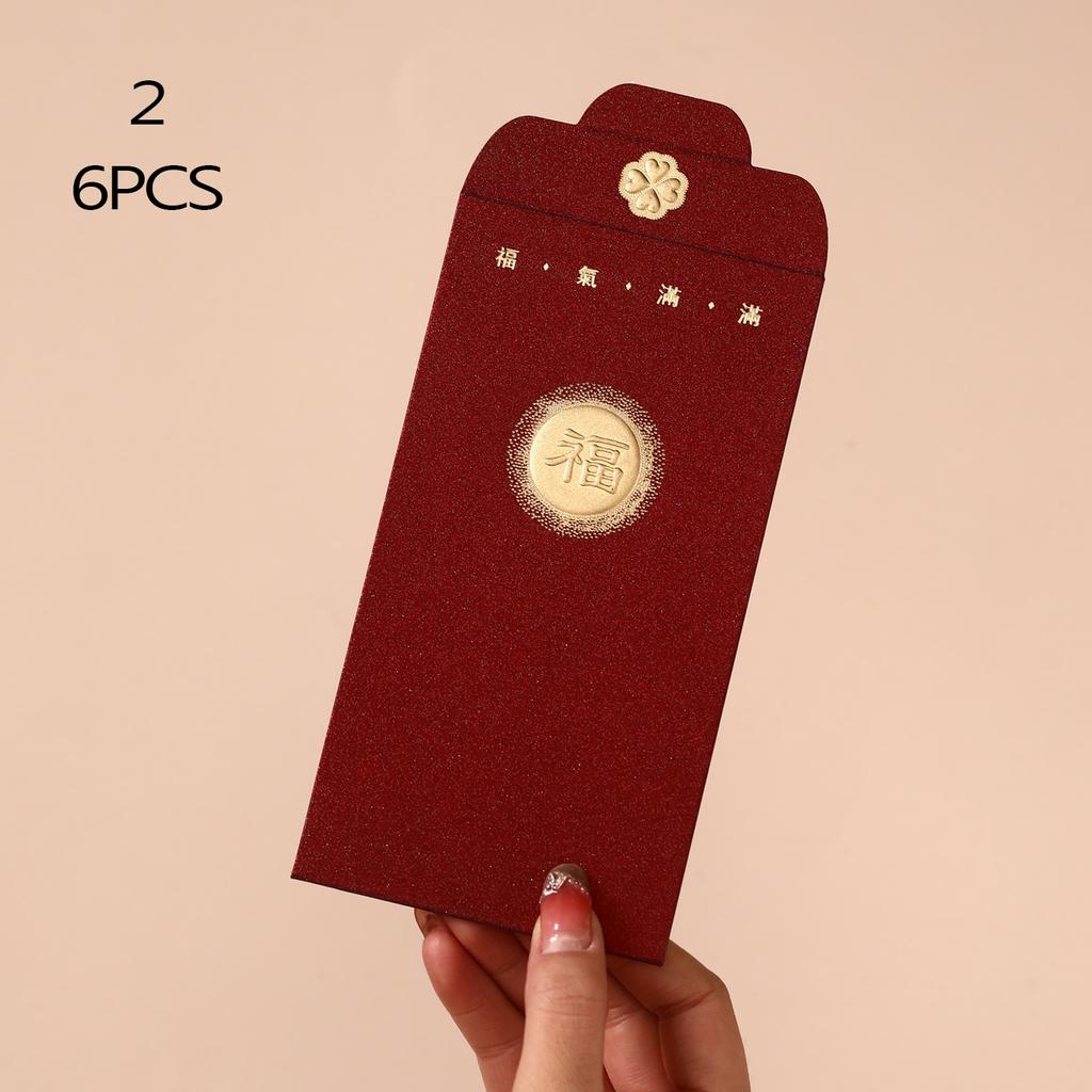 6Pcs/Pack 2026 Relief Horse Year Red Envelope Spring Festival Red Packet Bag Traditional Lucky Money Pockets New Year Gifts