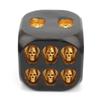 Halloween Skull Dice Skeleton Face Game Dice Resin 6 Sided Board Game Dice Novelty Party Toy Home Decorations