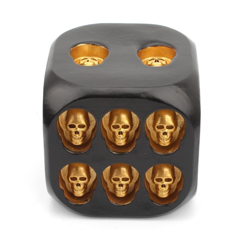 Halloween Skull Dice Skeleton Face Game Dice Resin 6 Sided Board Game Dice Novelty Party Toy Home Decorations