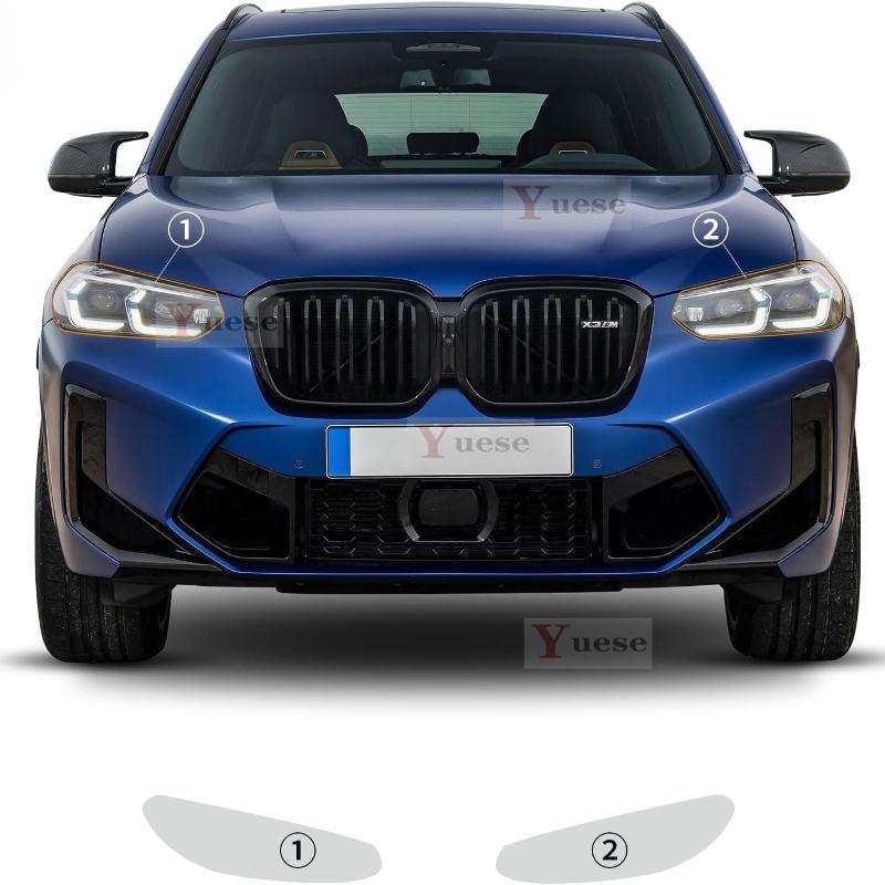 Pour -2024 BMW X3M F97 Competition Voiture Anti-collision Phare Miroir Film TPU Transparent Protecteur Autocollants Originaux